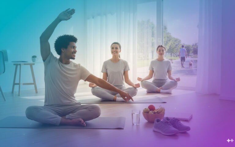 Simple daily habits illustration