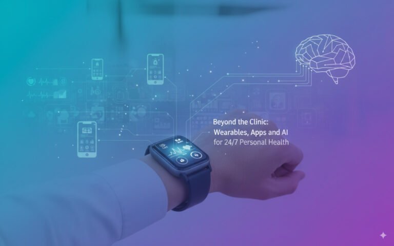 Wearables, smartphone apps, and AI combining for continuous health monitoring